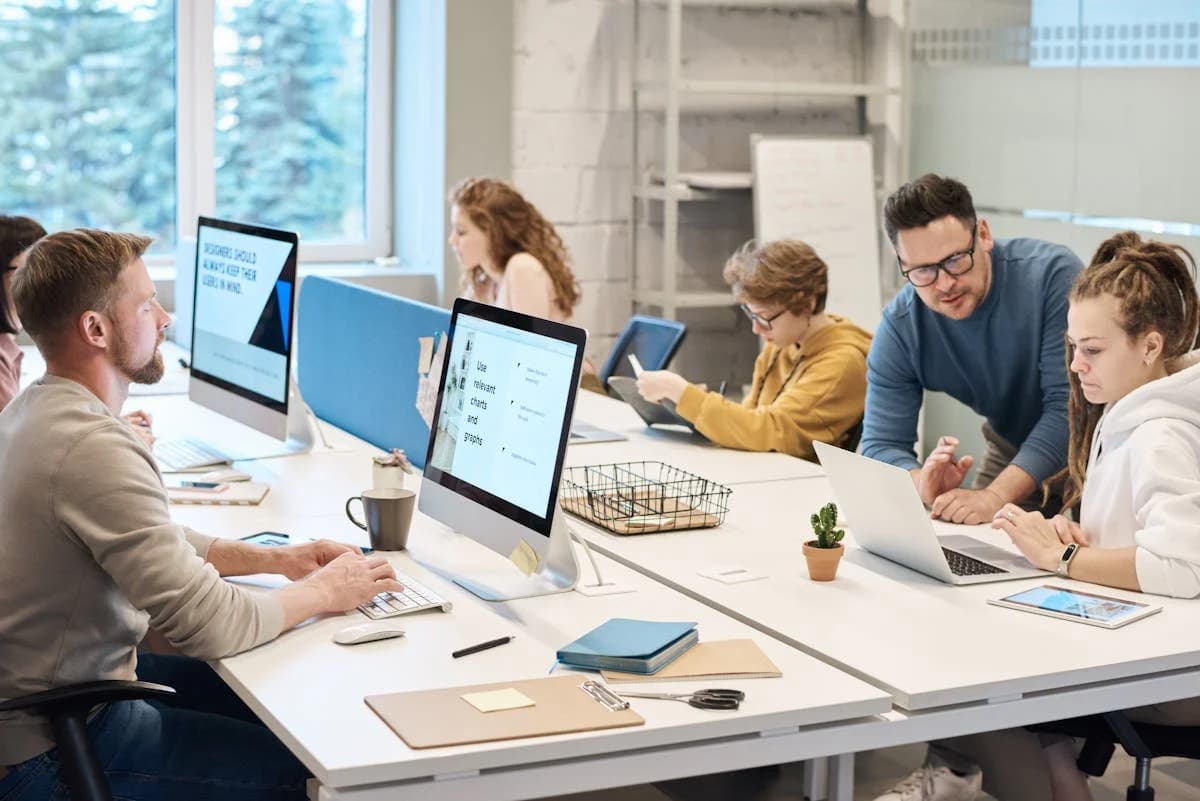 Equipo de ProPorta trabajando en la plataforma de servicios profesionales
